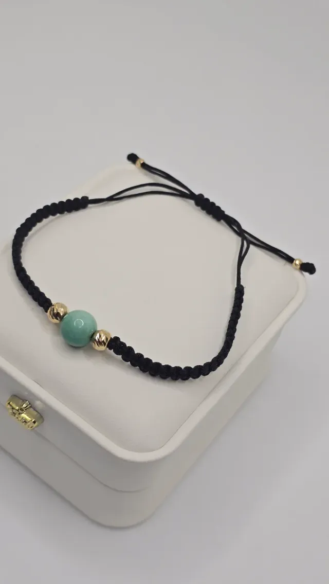 Bracciale in oro 18K con smeralda tipo murraya