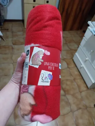 Plaid Brandani 130x150 cm Rosso