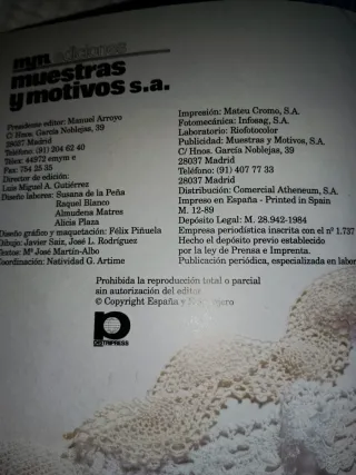 Revistas: Puntillas ganchillo