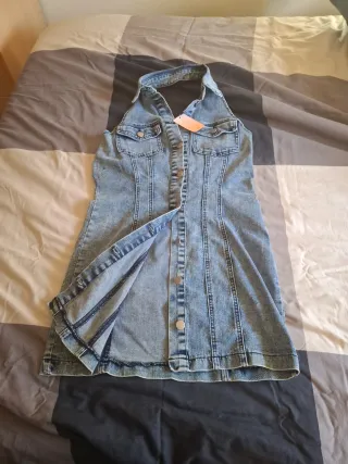 Vestido tejano sin mangas