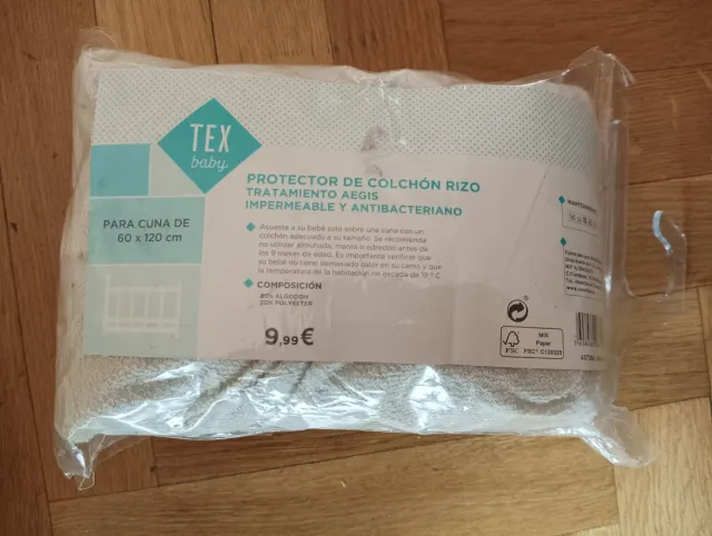 2 Protectores Colchón Cuna Carrefour