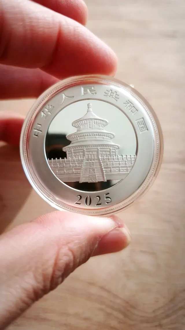 Moneda Plata 999 30g PANDA China 2025