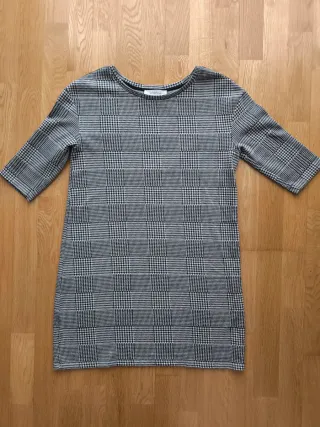 Vestido corto estampado cuadros Vichy talla 42