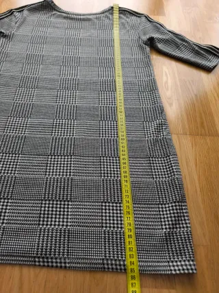 Vestido corto estampado cuadros Vichy talla 42