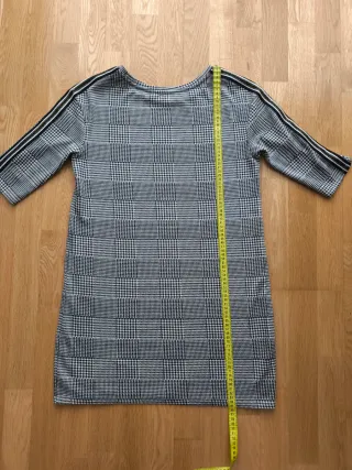 Vestido corto estampado cuadros Vichy talla 42