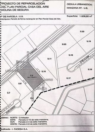 Terreno en venta en Molina de Segura ciudad en Molina de Segura