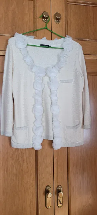 Chaqueta Pedro del Hierro Lana Blanca Talla S