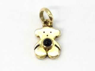 Colgante Oso Negro Plata 925