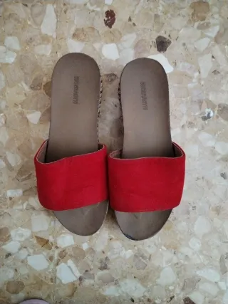 Sandalias rojas plataforma