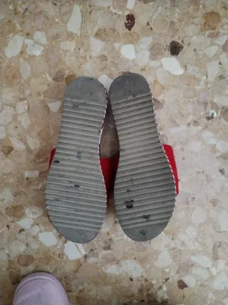 Sandalias rojas plataforma