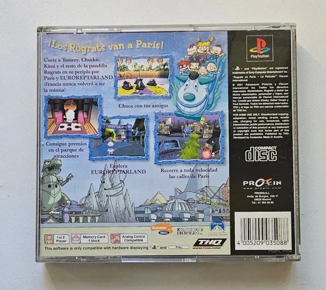 Rugrats en París: Las película Pal España PS1