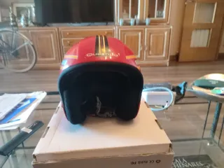 Casco de esquí infantil/adolescente rojo