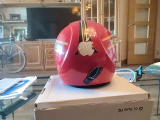 Casco de esquí infantil/adolescente rojo