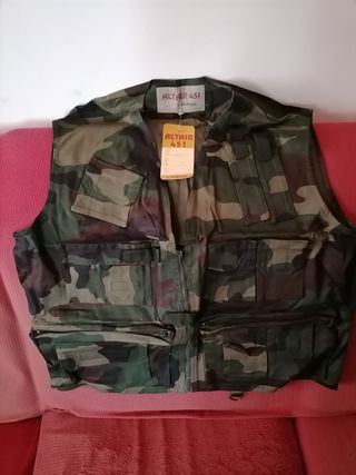 Gilet pesca/caccia mimetico TG 56