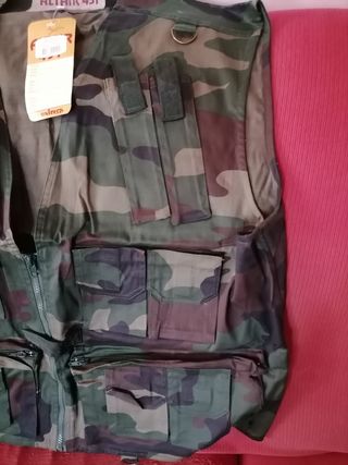 Gilet pesca/caccia mimetico TG 56