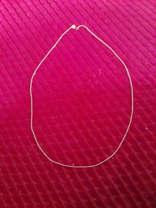 Cadena de plata fina