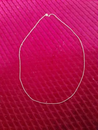 Cadena de plata fina