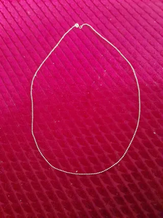 Cadena de plata fina