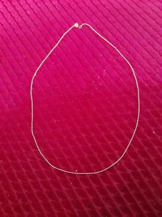 Cadena de plata fina