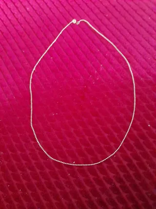 Cadena de plata fina