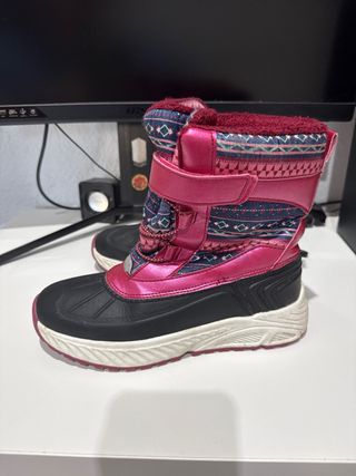 Botas de nieve para niña multicolor
