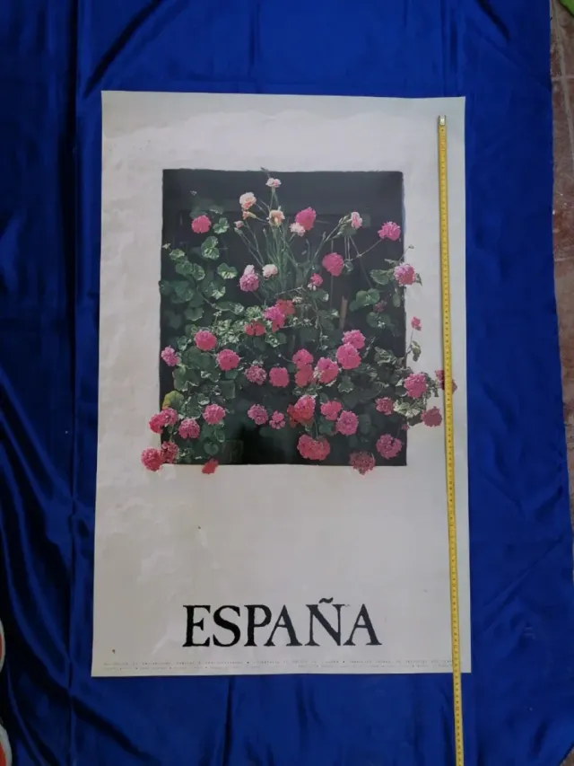 GERANIOS. ESPAÑA. CARTEL ORIGINAL 1982