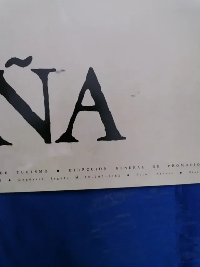 GERANIOS. ESPAÑA. CARTEL ORIGINAL 1982