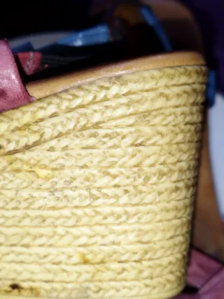 Sandalias cuña multicolor Hechas en España