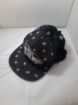 Gorra Vans Negra con Flores