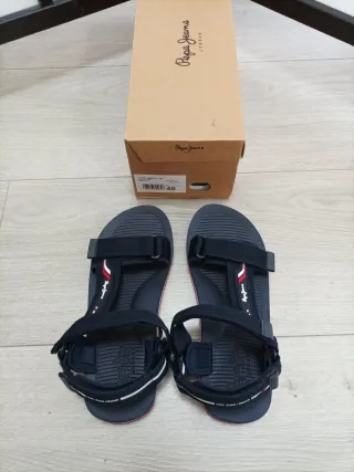 Sandalias Pepe Jeans Tiras Trek Azul/Rojo T.39