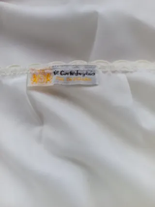 Camisón blanco clínica encaje