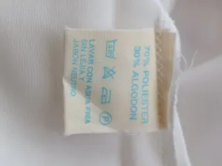 Camisón blanco clínica encaje