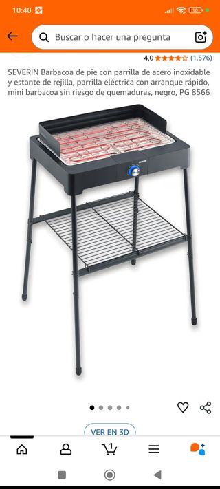 Barbecue elettrico Severin con piedi nuovo