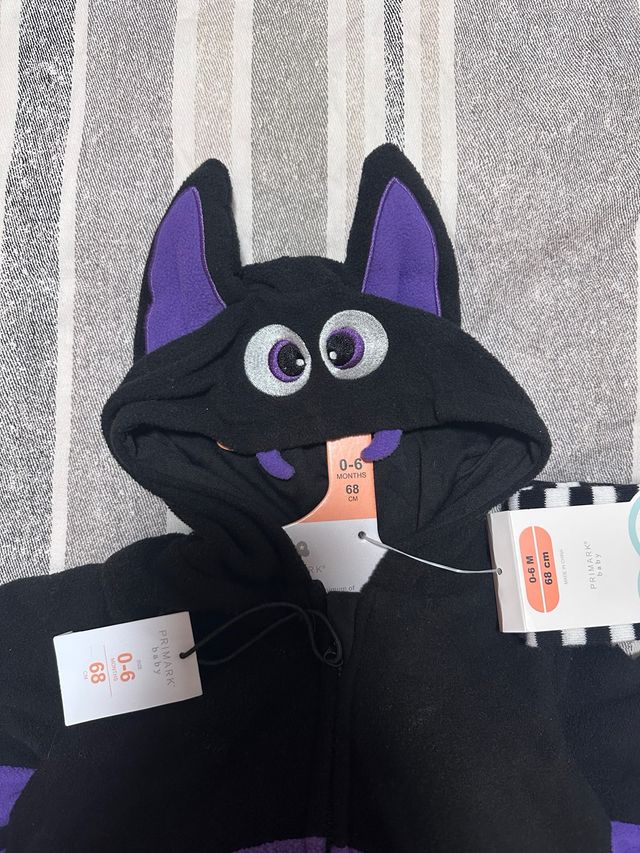 Costume da bambino pipistrello Primark 0-6 mesi
