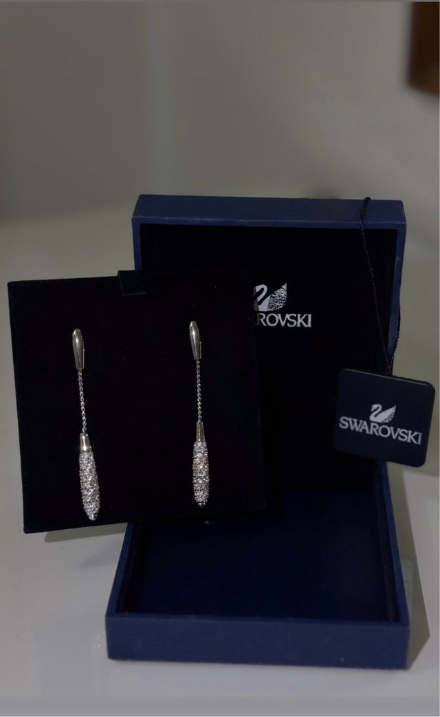 Pendientes Swarovski Plata