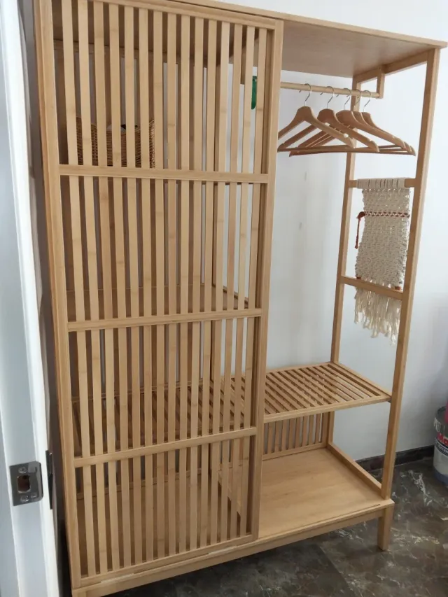 Armario bambú de Ikea Nordkisa