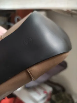 Botas mujer polipiel beige talla 39 a estrenar