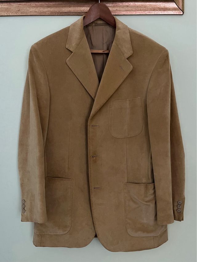 Façonable blazer velvet beige A.Goldberg 50 (L)