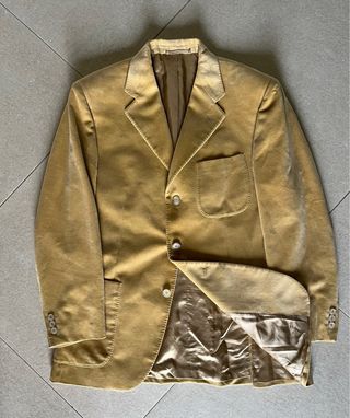 Façonable blazer velvet beige A.Goldberg 50 (L)