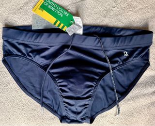 Bañador slip hombre Benetton azul nuevo