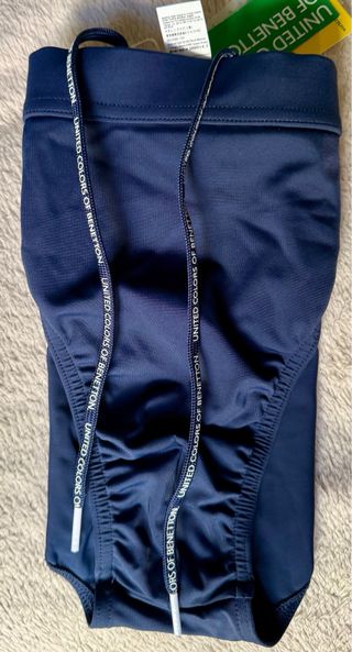 Bañador slip hombre Benetton azul nuevo