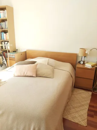 Cama y 2 mesitas de noche