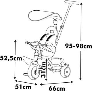 Triciclo Smoby Baby Balade Progresivo 3 en 1