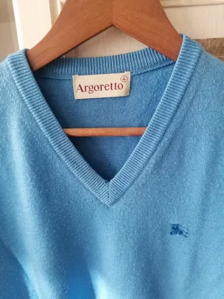Jersey Argoretto cuello pico azul Talla S