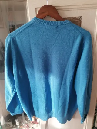 Jersey Argoretto cuello pico azul Talla S