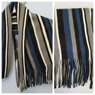 Bufanda unisex de rayas