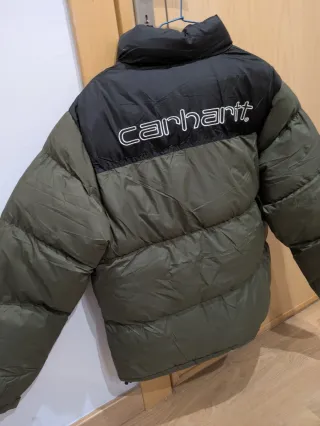 Abrigo Carhartt Negro y Verde Talla M Nuevo