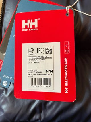 850€-->400€ Plumífero Helly Hansen M nuevo!