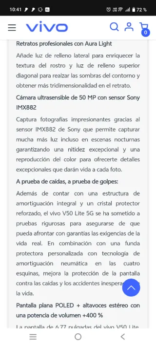 Vivo V50 Lite 5G Rosa/Viola