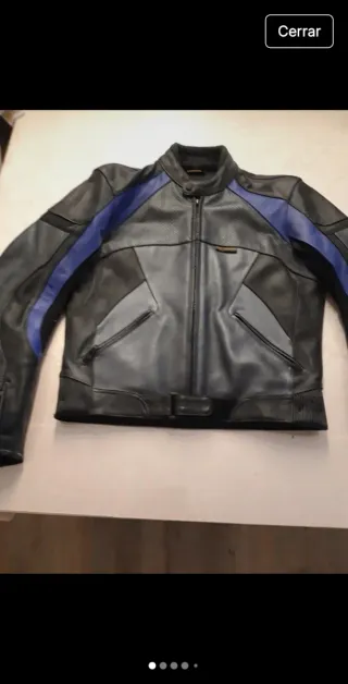 Chaqueta hombre de cuero moto
